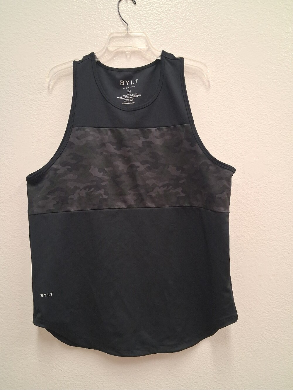 BYLT Premium Basics Performance Tech Tank Top Black Camo - XXL
